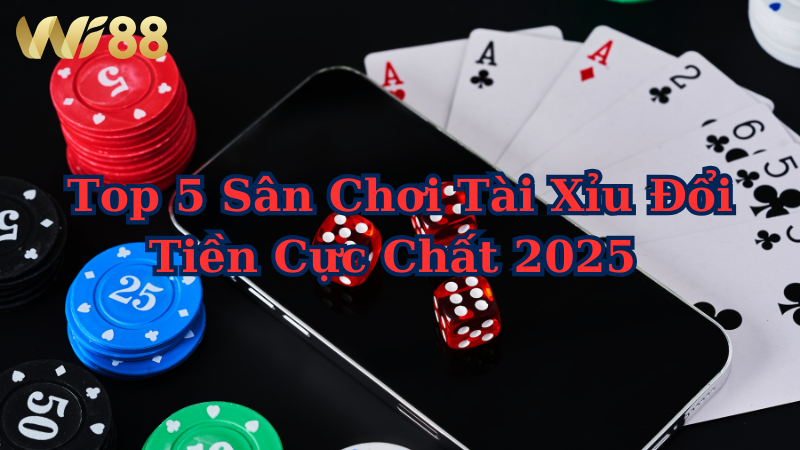Top 5 sân chơi tài xỉu đổi tiền cực chất 2025 do Wi88 đề cử